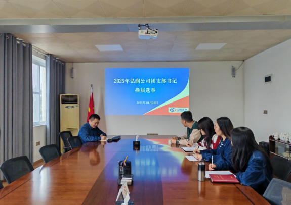 弘润公司团支部圆满完成支部书记换届选举